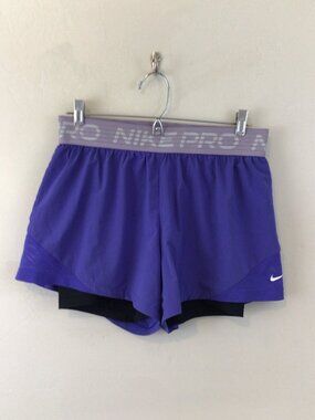 Nike Pro Dri Fit Lined Running Athletic Shorts